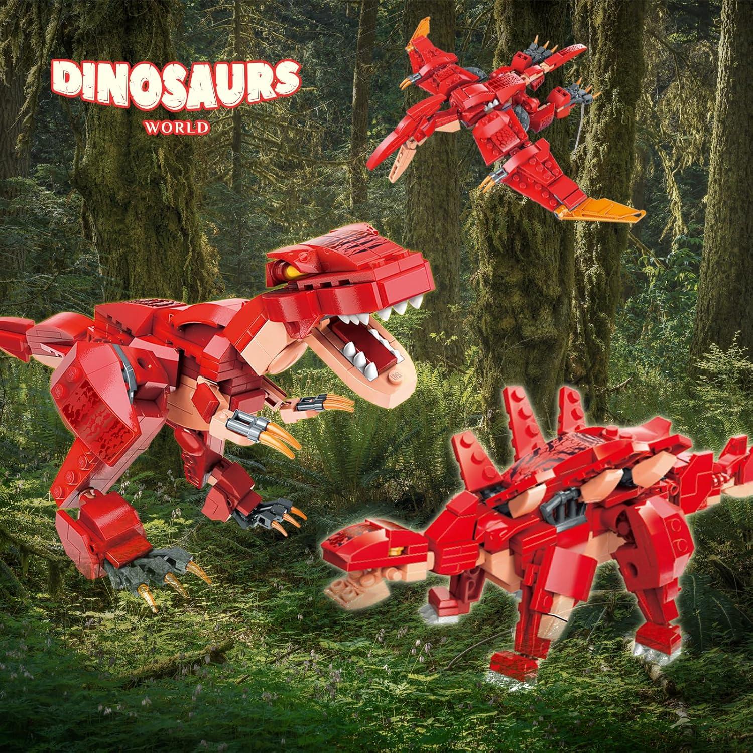 Kits de Construcción Dinosaurios STEM 3 en 1 287 Piezas