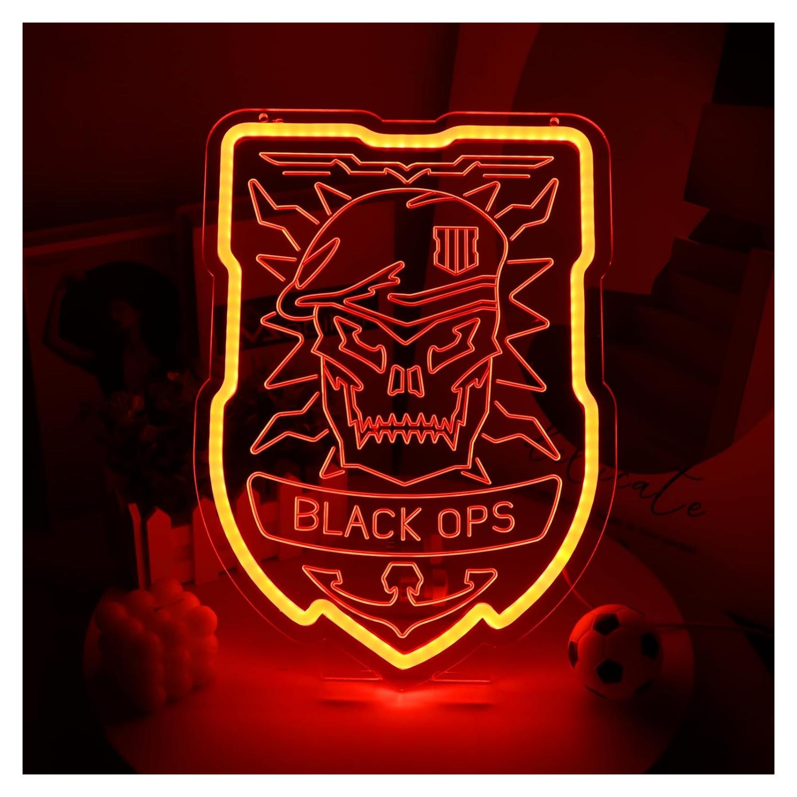 Señal Neón LED Llamada Duty lmprintNook 28x38 cm Rojo