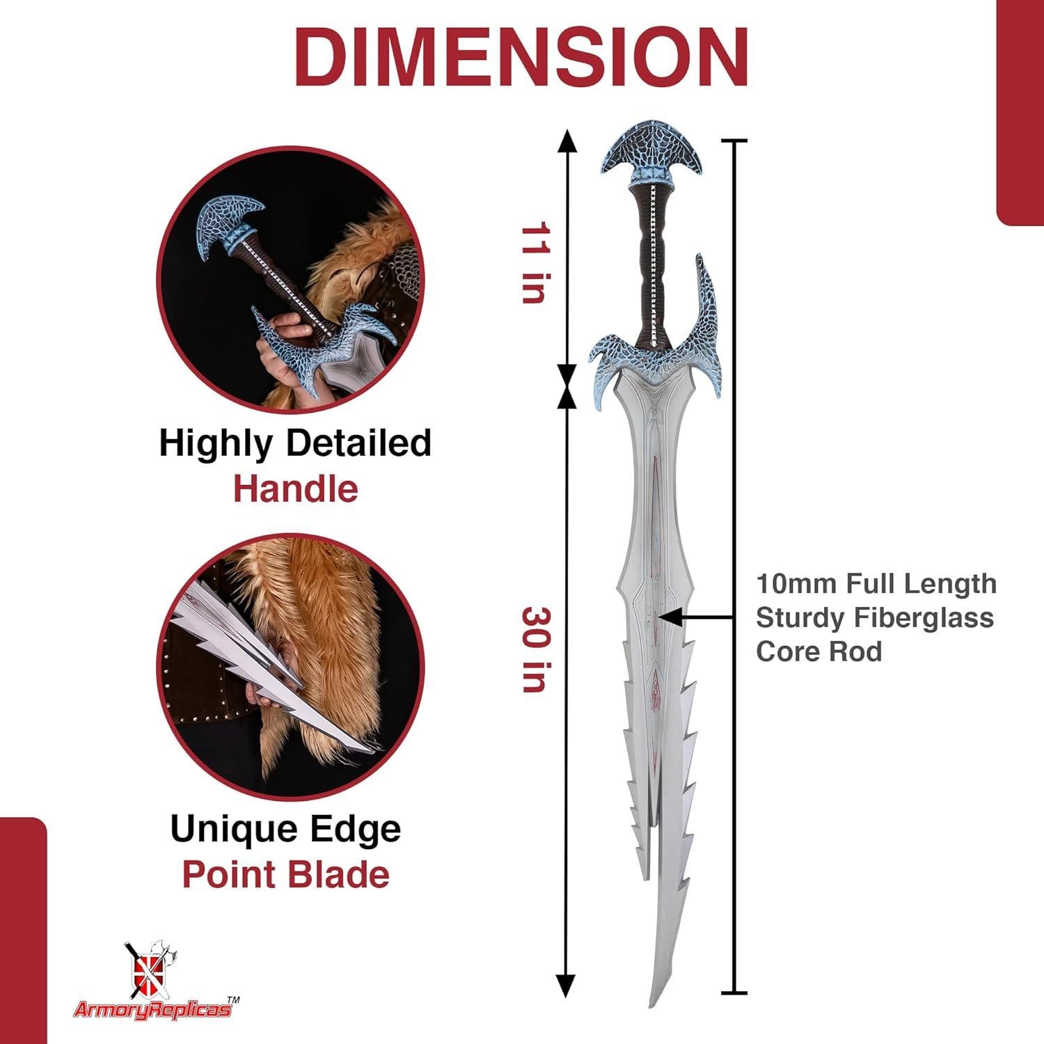 Daga de Espuma Réplicas de Armory Guerrero Dremona 104,77 cm