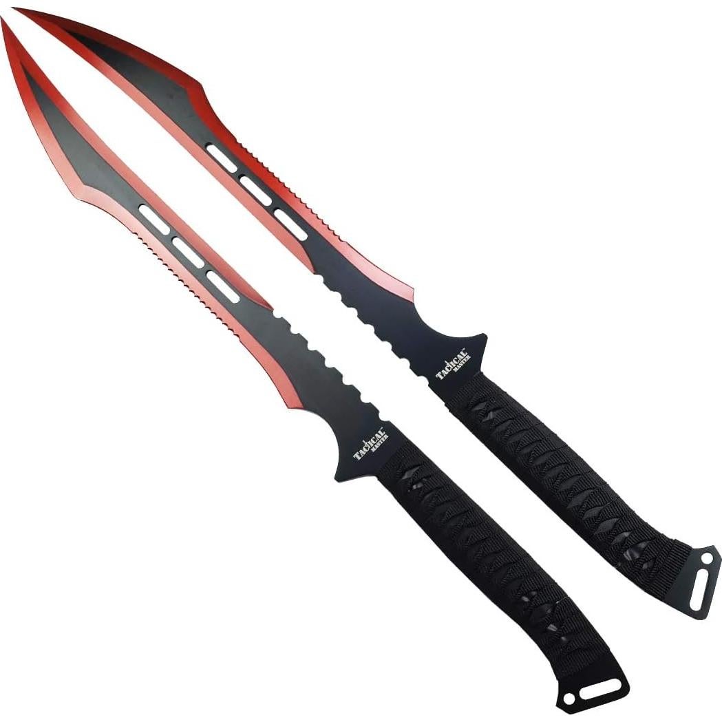 Machete Táctico Twin 68.58 cm Tactical Master Rojo