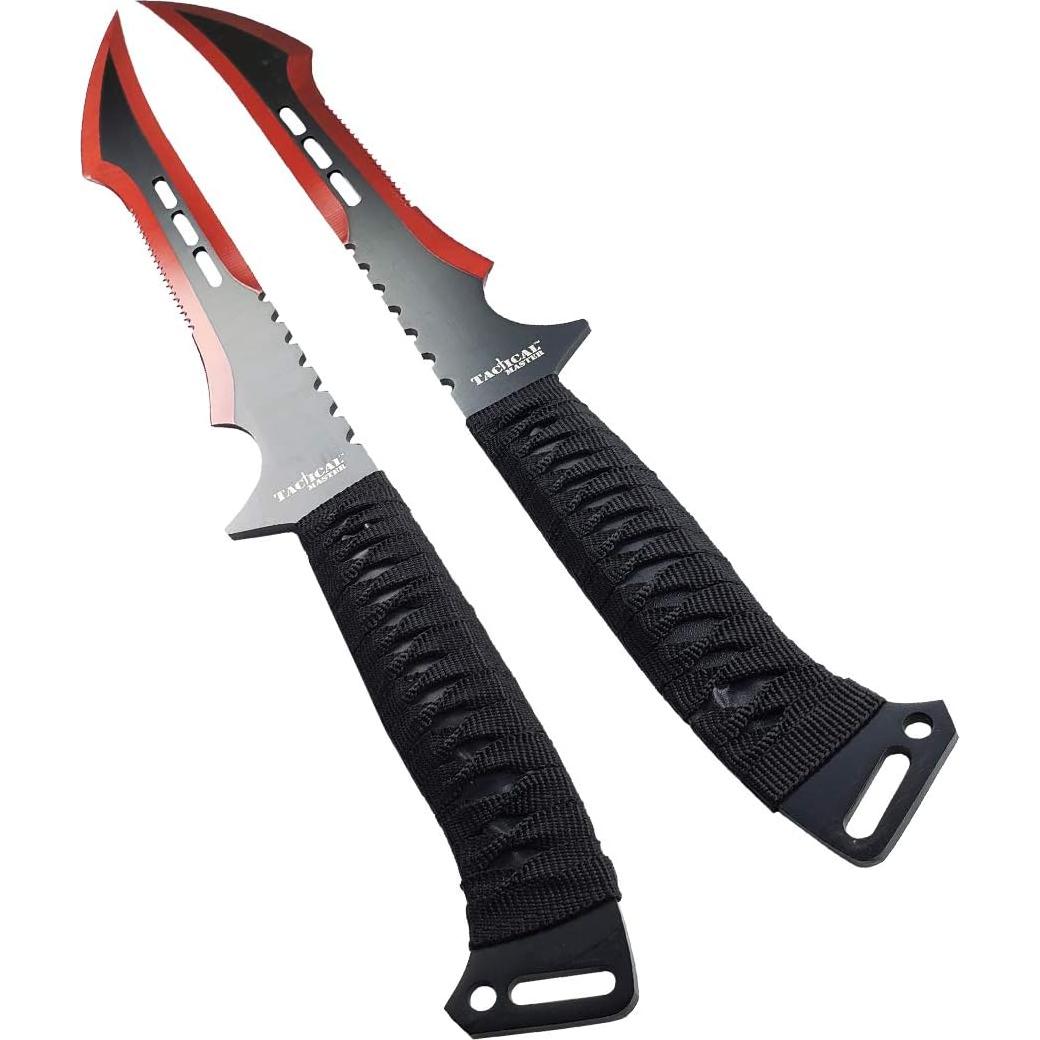 Machete Táctico Twin 68.58 cm Tactical Master Rojo