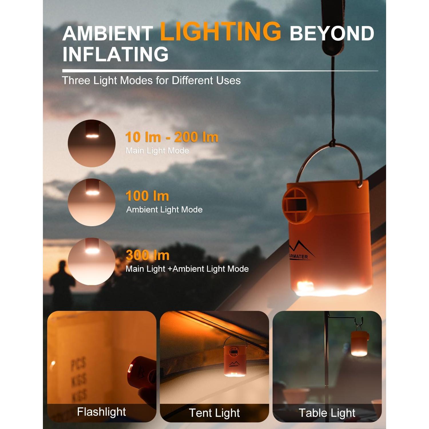 Bomba de Aire Inflable Portátil M KARMATER 119g USB Recargable