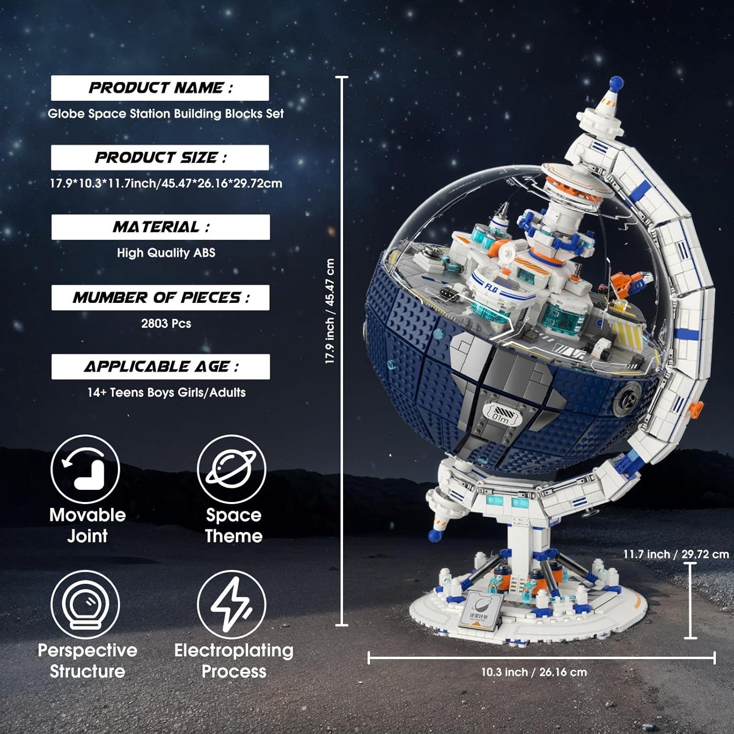 Set de Construcción Globo Estación Espacial NUTCRACKER 2803 Piezas