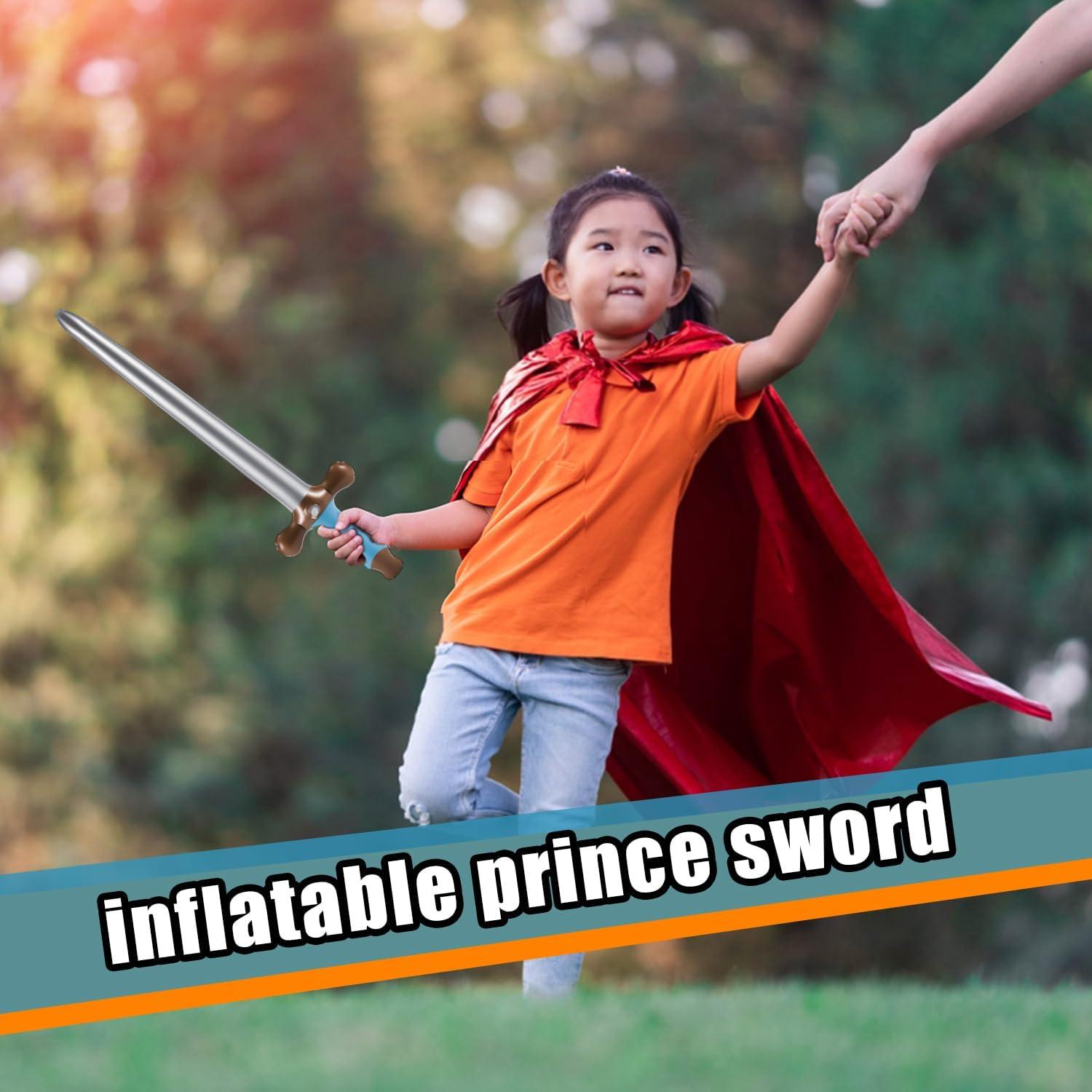 12 Espadas Inflables Pirata NQEUEPN 60x17 cm Reutilizables