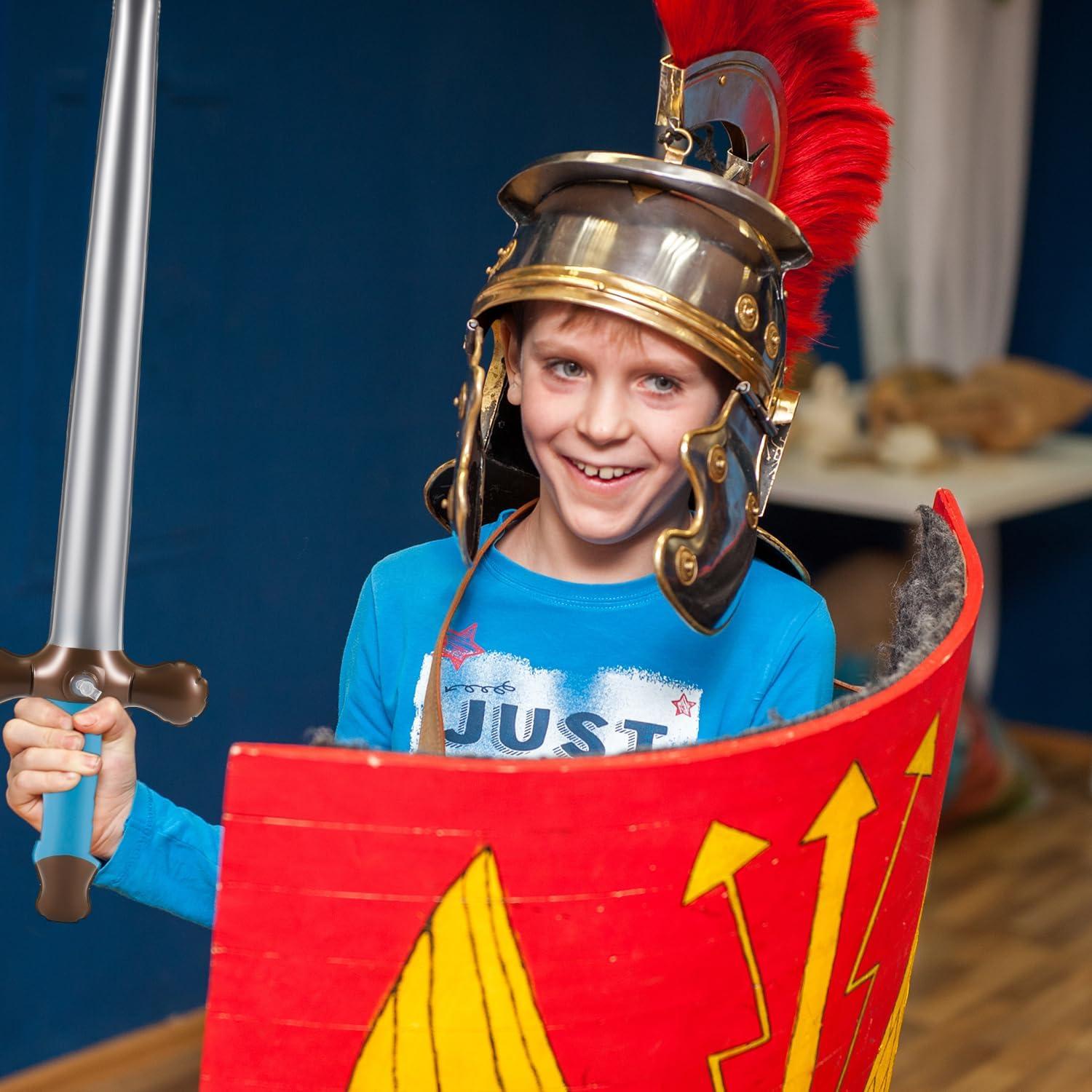 12 Espadas Inflables Pirata NQEUEPN 60x17 cm Reutilizables