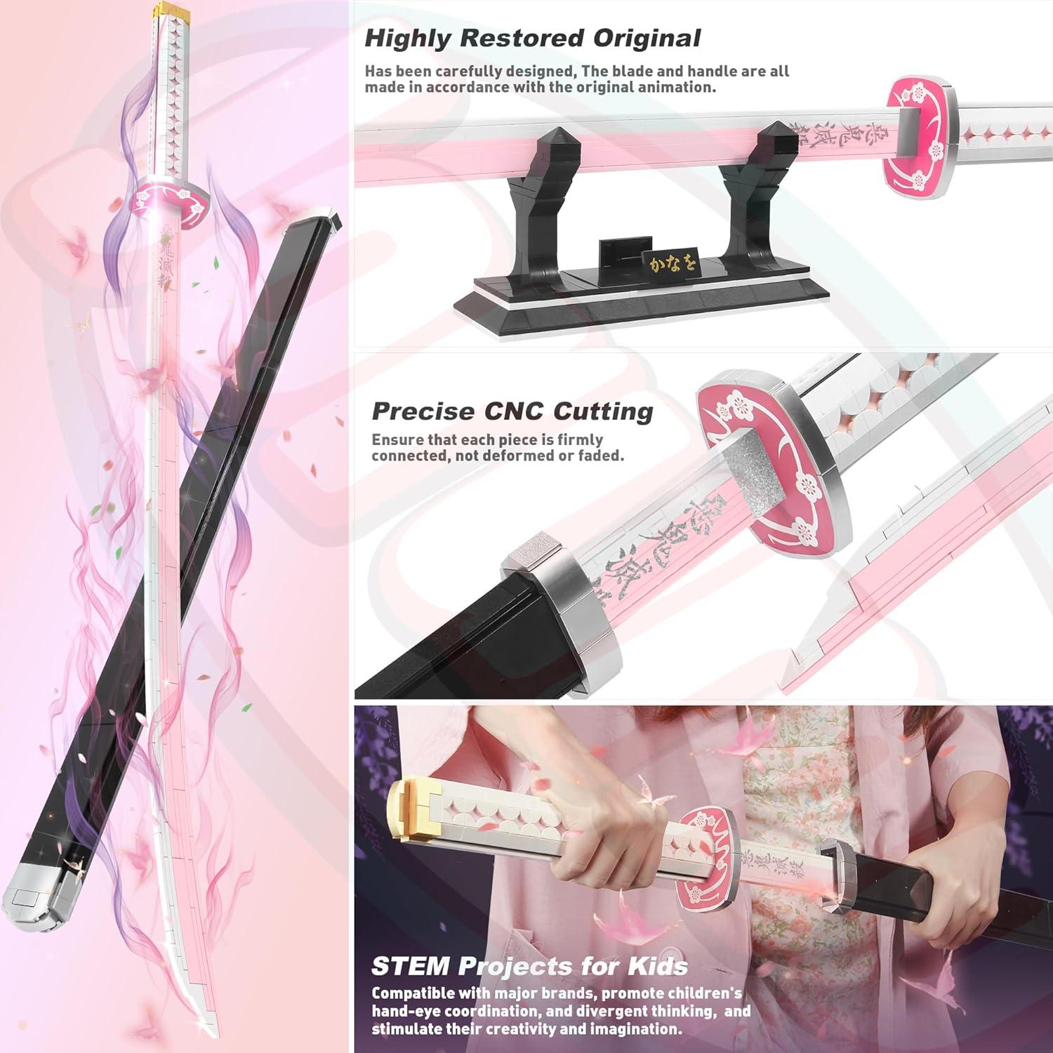 Conjunto Espada Kanao Demon Slayer Jorumo 99 cm 788 Piezas