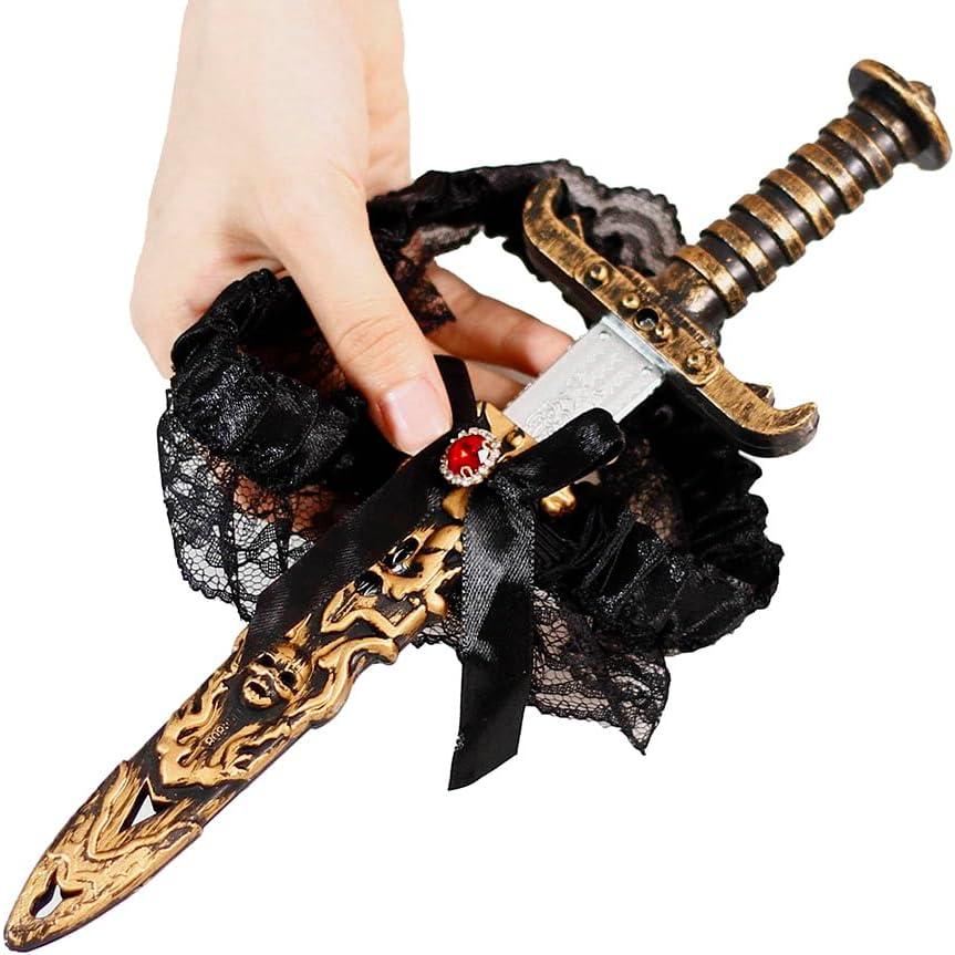 Espadas Pirata de Disfraz para Mujeres - 2 Pcs con Liga