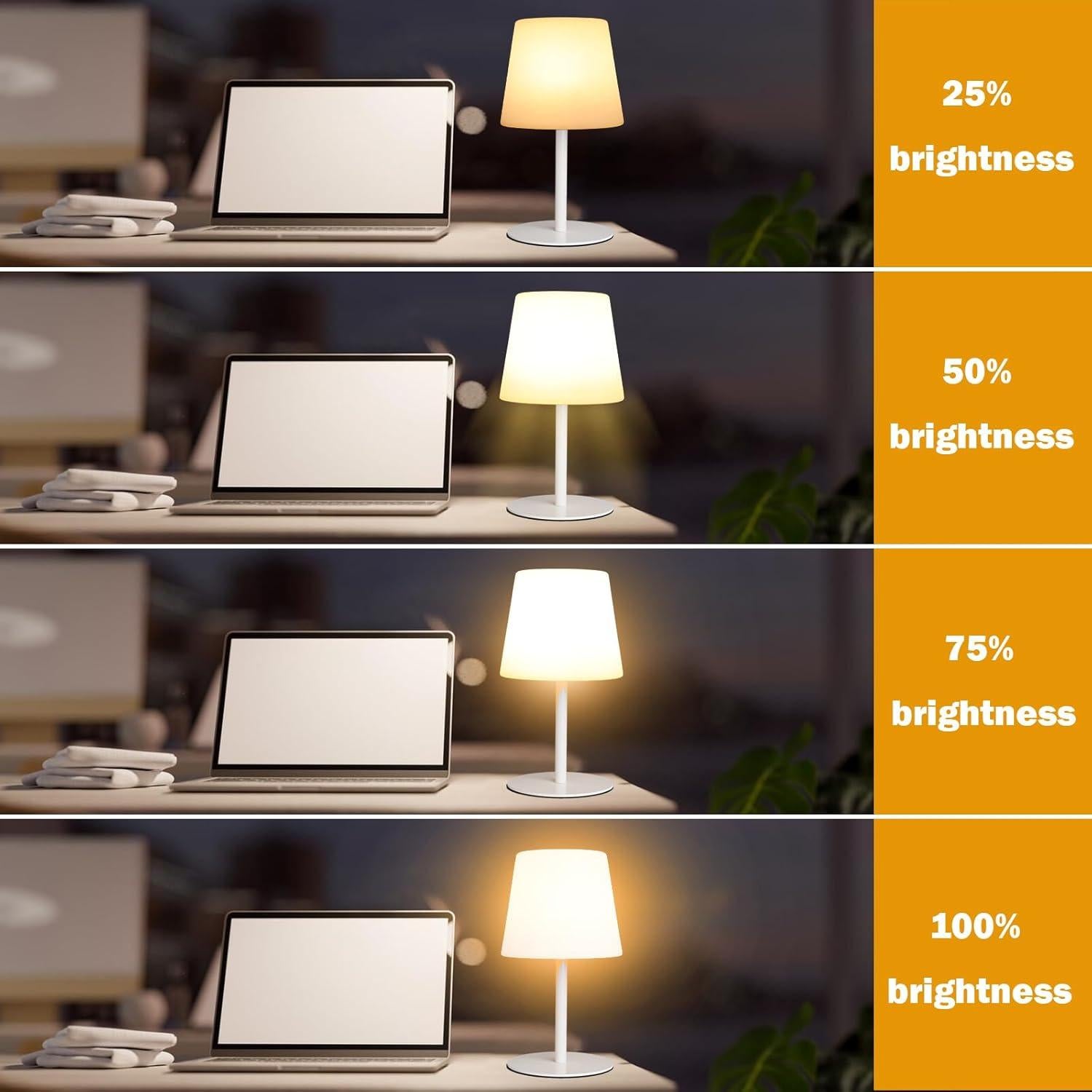 Lámpara de Mesa Inalámbrica Wonder Solar 39.6 cm Recargable