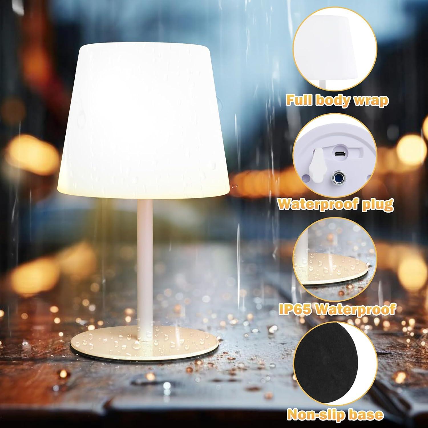 Lámpara de Mesa Inalámbrica Wonder Solar 39.6 cm Recargable