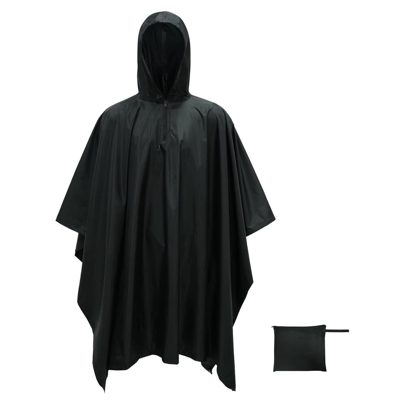 Poncho de Lluvia LOOGU Impermeable Unisex Camo Ligero 340g