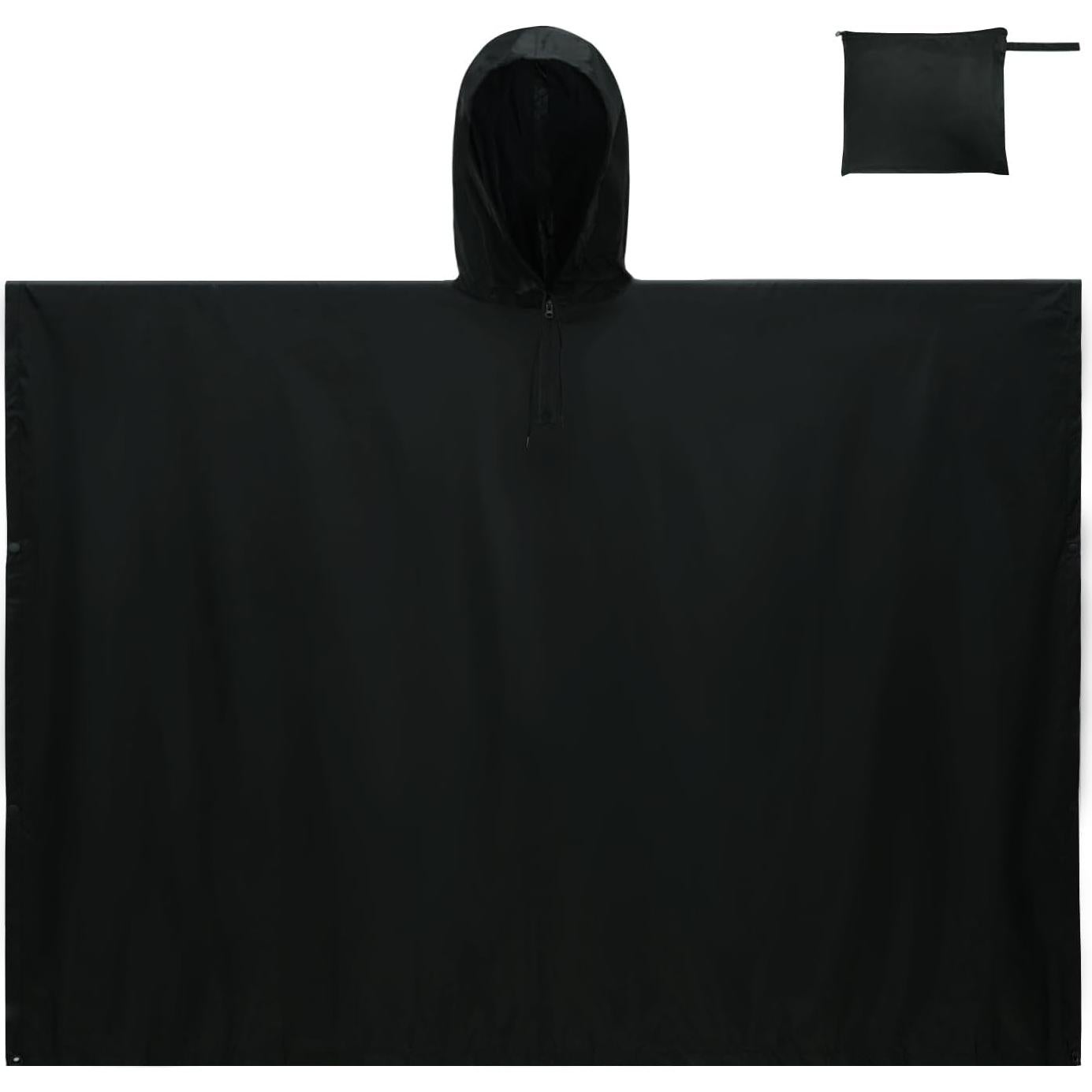 Poncho de Lluvia LOOGU Impermeable Unisex Camo Ligero 340g