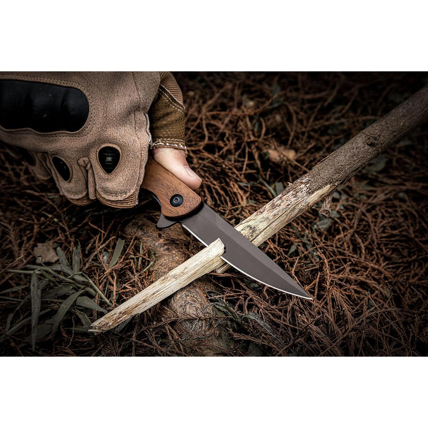 Cuchillo de bolsillo plegable MOTEECRAG 20.5 cm acero inoxidable