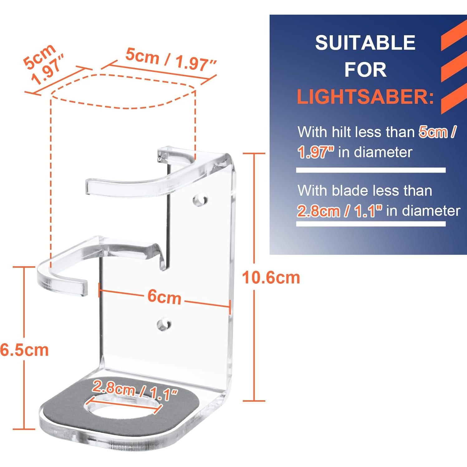 Soporte de Montaje en Pared Cosmos para Sable de Luz Acrílico
