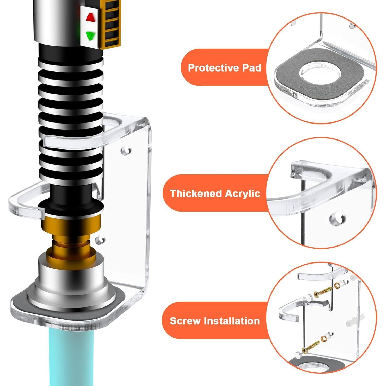 Soporte de Montaje en Pared Cosmos para Sable de Luz Acrílico