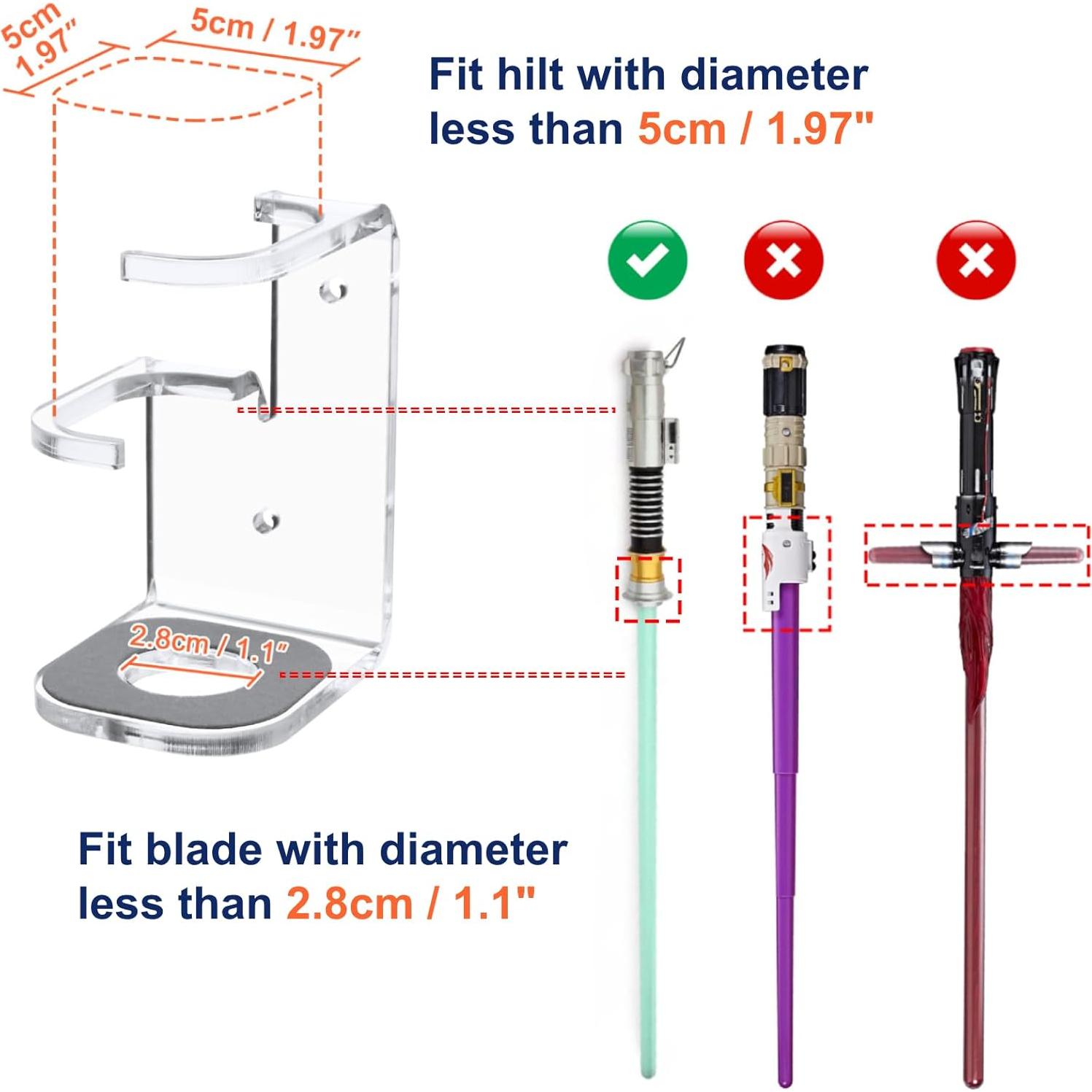 Soporte de Montaje en Pared Cosmos para Sable de Luz Acrílico