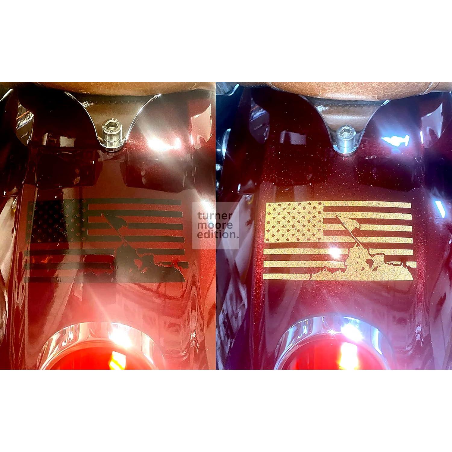 Vinilo Reflectante Negro Adhesivo Turner Moore 30.48x122 cm