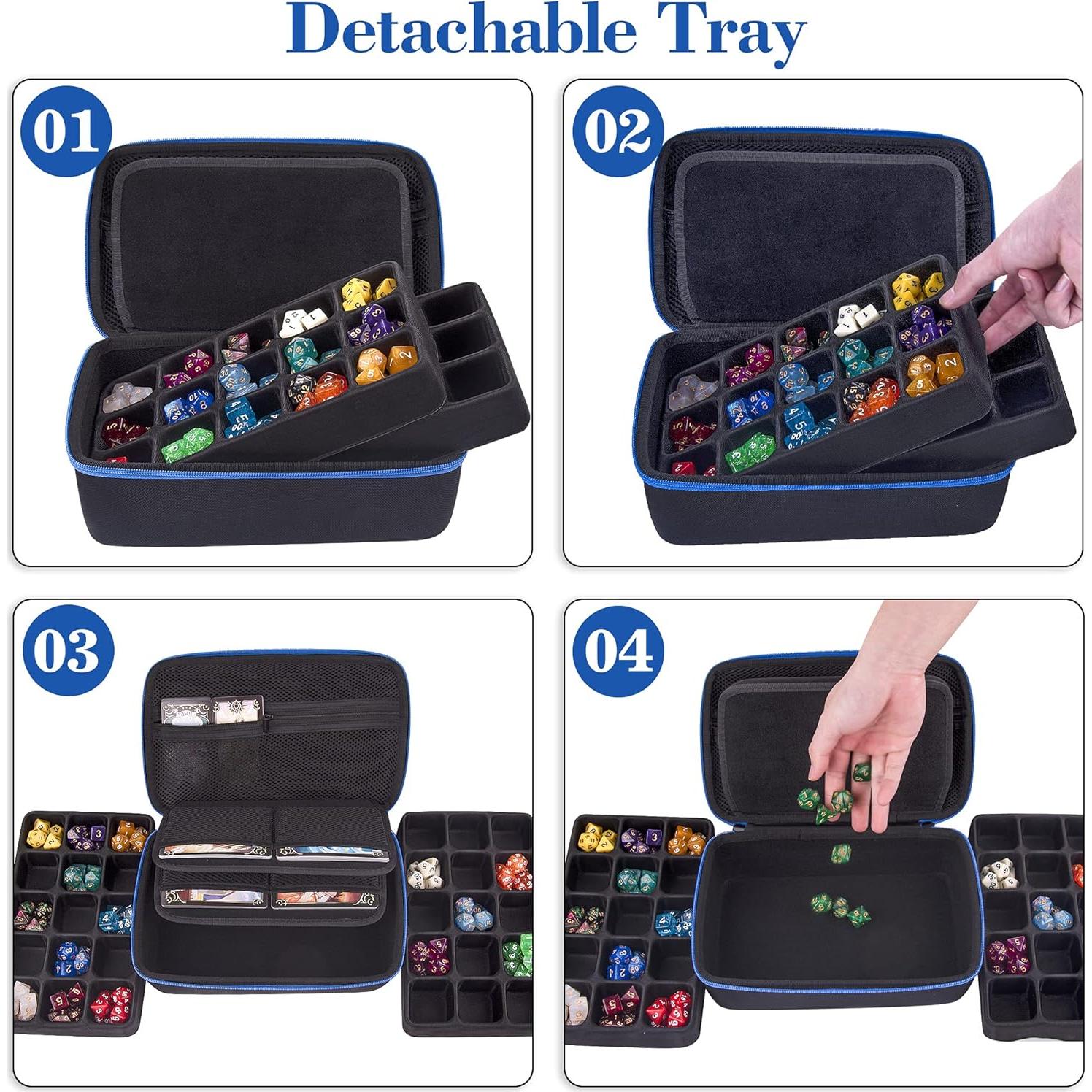 Caja de Almacenamiento de Dados SIQUK Azul Gran Capacidad