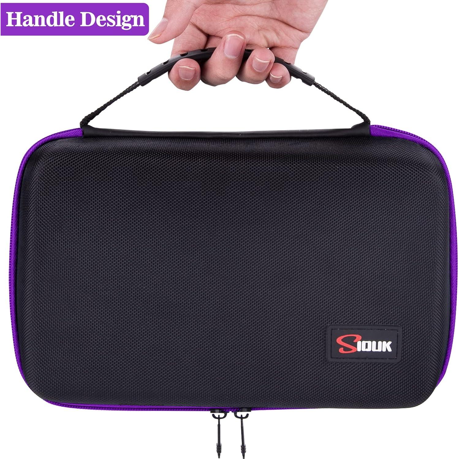 Caja de Almacenamiento de Dados SIQUK Violeta Doble Bandeja