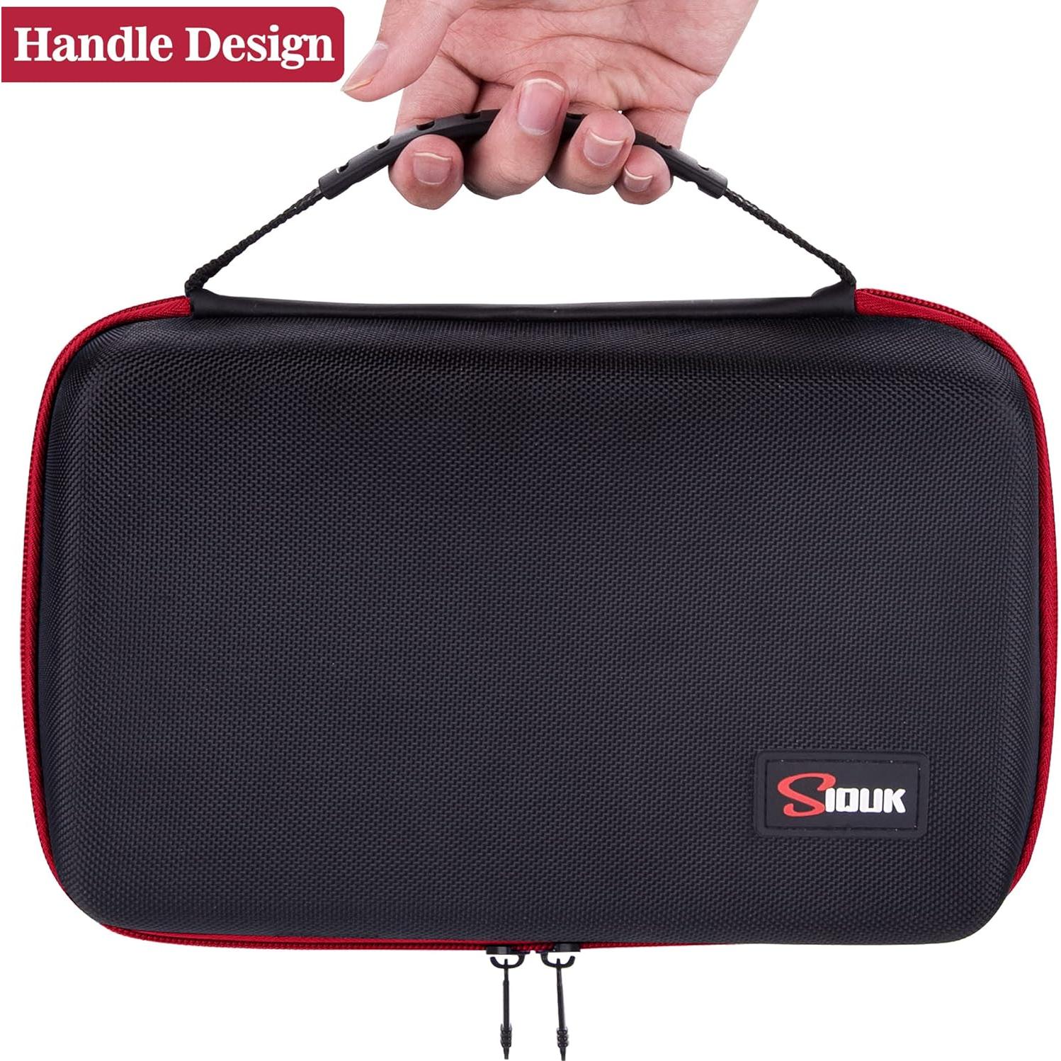 Estuche para Dados SIQUK Rojo con Bandejas Doble Removible