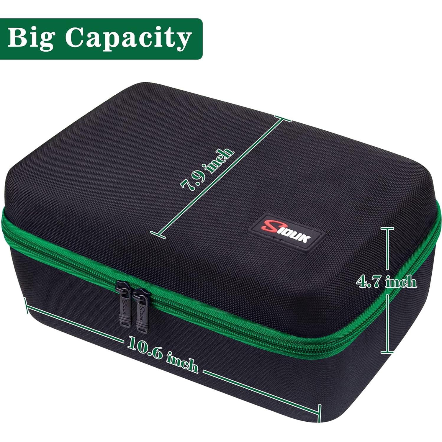 Caja de Almacenamiento de Dados SIQUK Verde Doble Bandeja