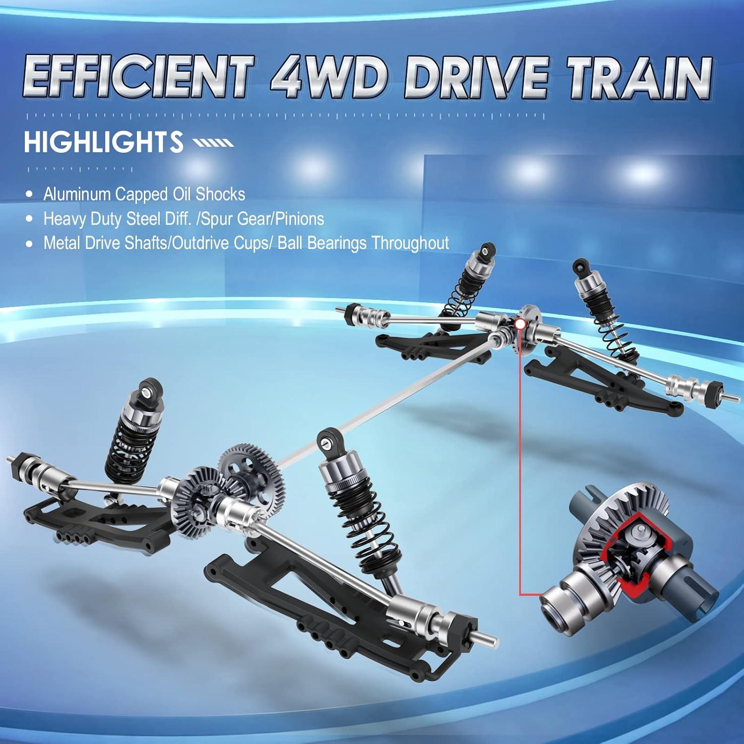 Camión RC 1:12 Haiboxing 903 38 km/h 4WD Todo Terreno