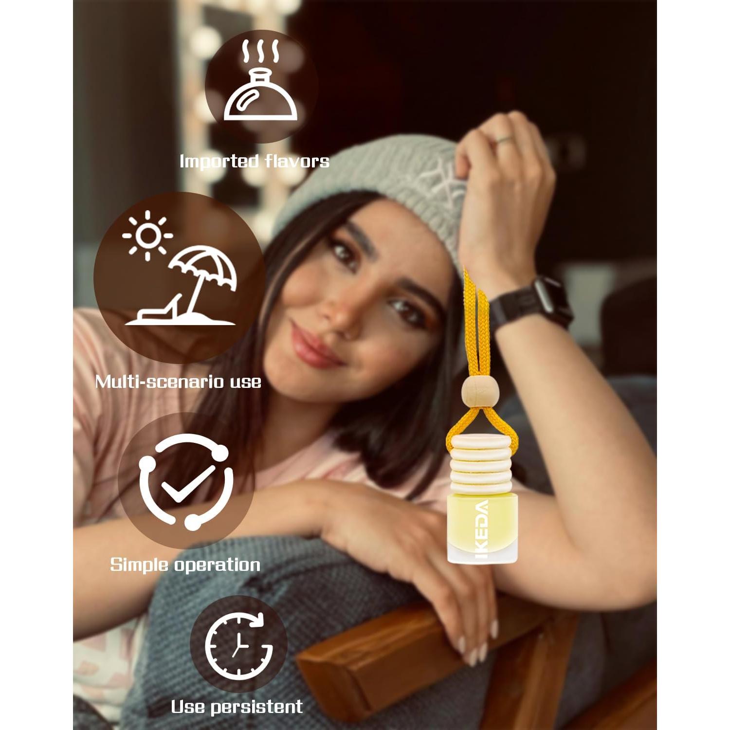 Ambientador de Auto Ikeda Fragancia 2Pcs Madera de Agar 45 Días