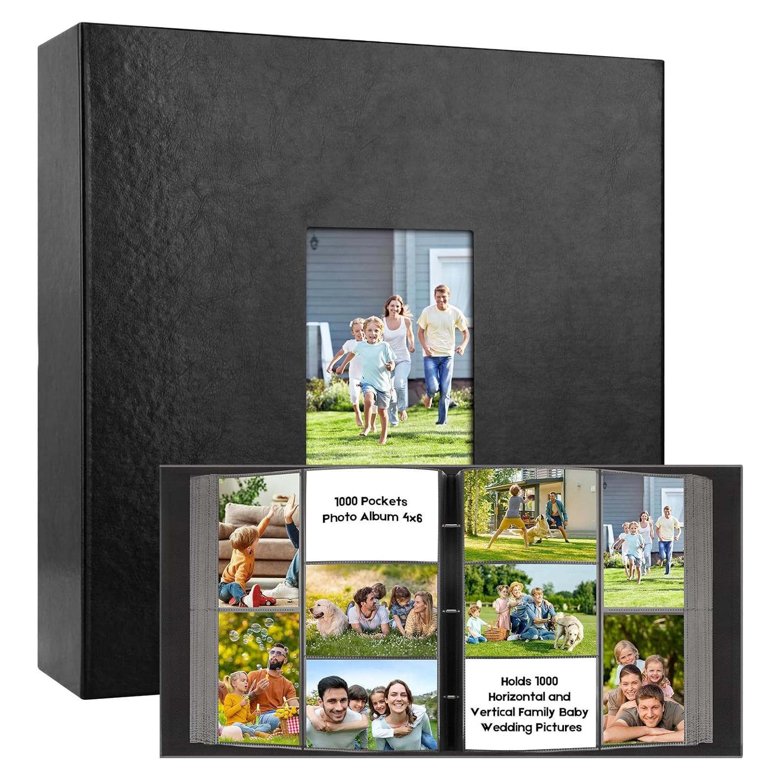 Álbum de Fotos Veicevol 1000 Bolsillos 4x6 Negro