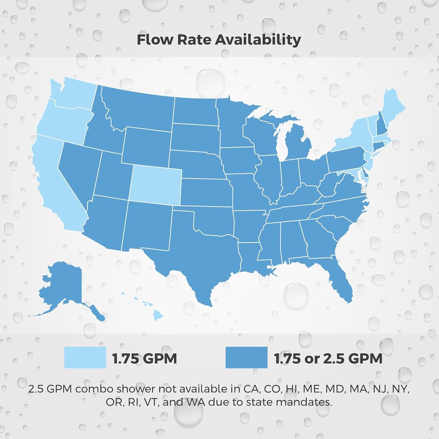 Cabezal de Ducha y Mano Pfister HydroFuse 6 Funciones Cromo