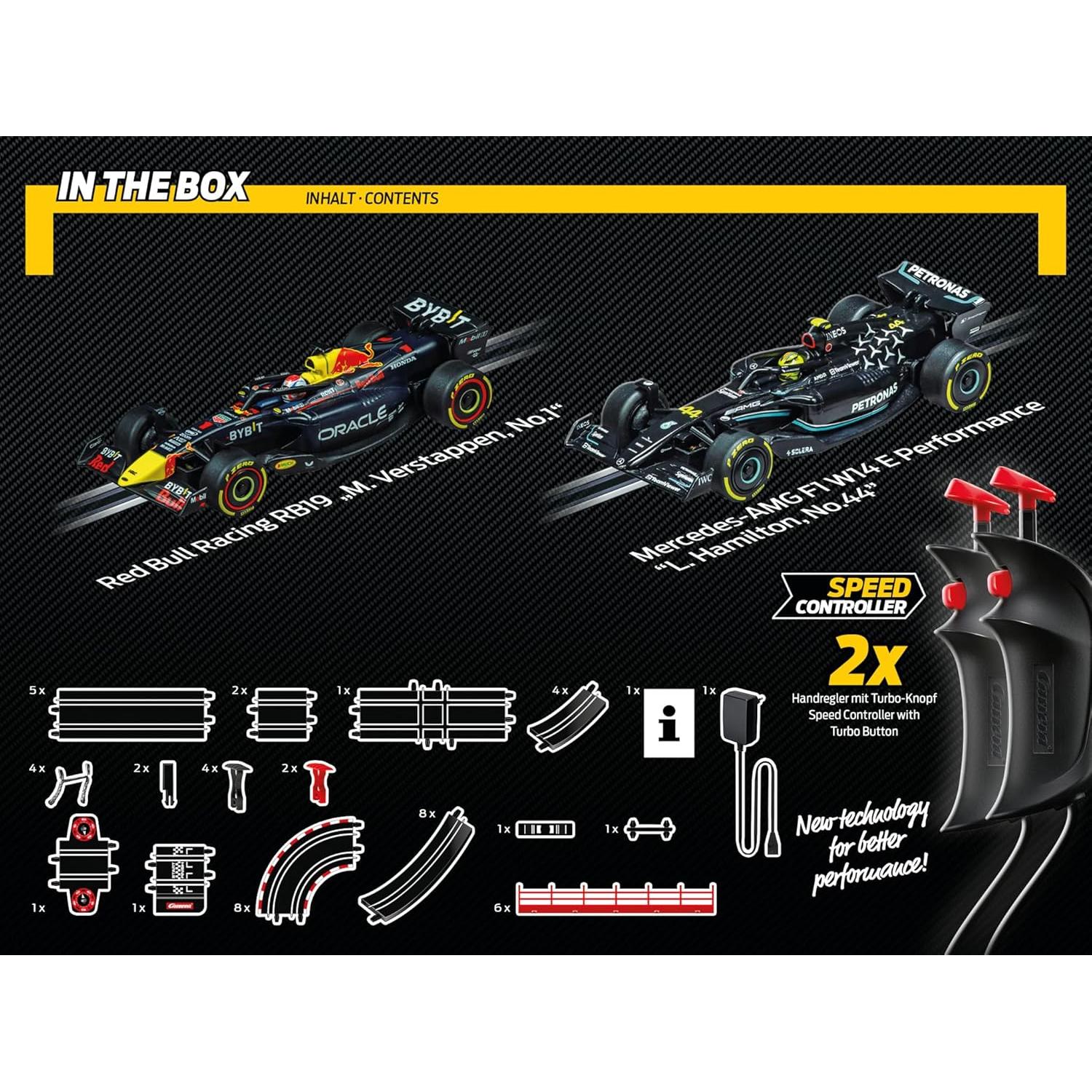 Pista de Carreras Carrera GO!!! 1:43 con 2 Coches y Turbo
