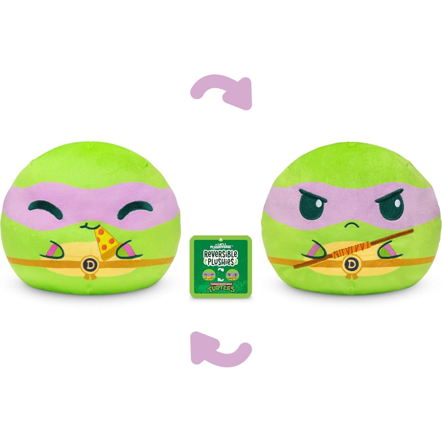 Peluche Reversible TeeTurtle Tortugas Ninja Donatello 15 cm