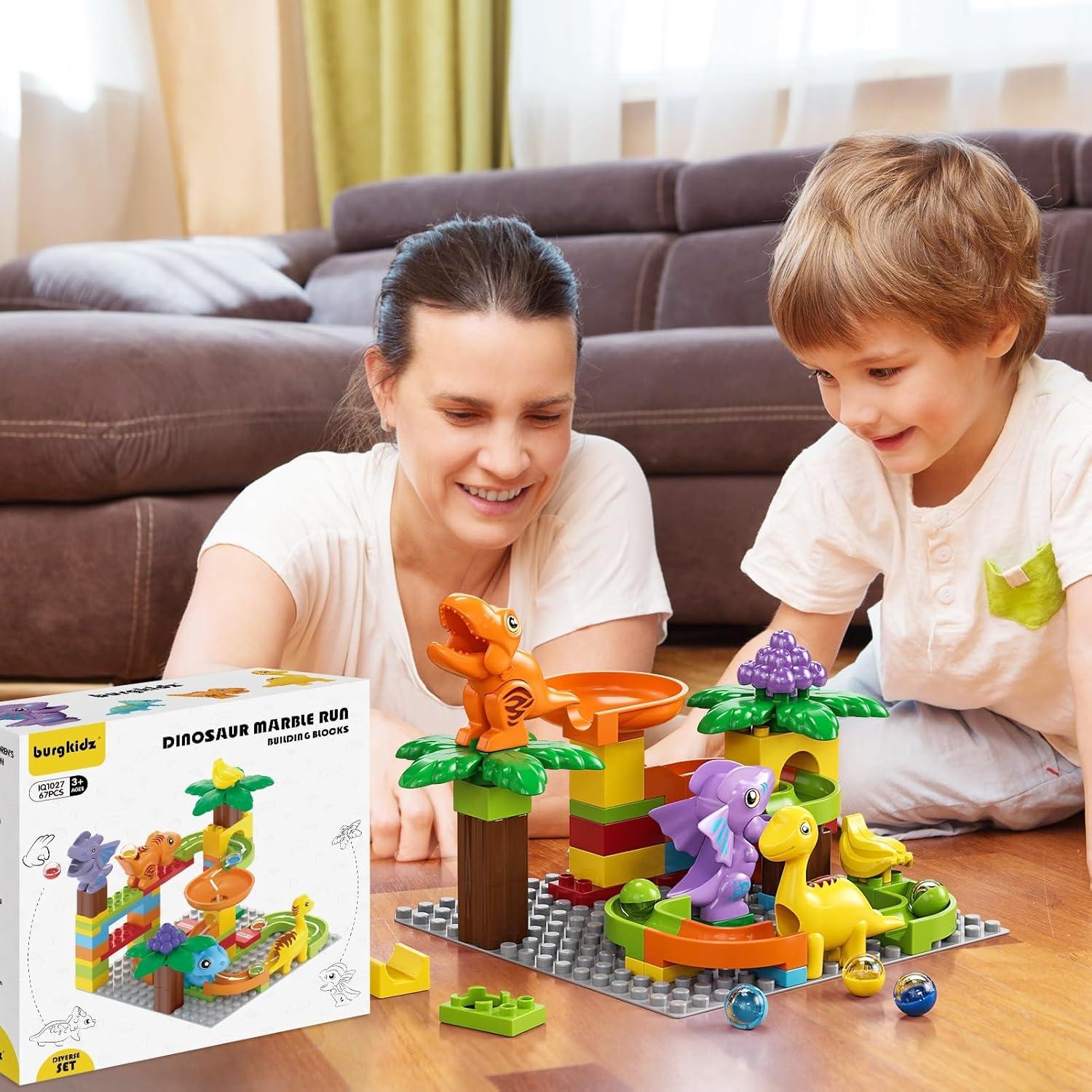Bloques de Construcción Burgkidz Dinosaurios 67PCS Juguete STEM