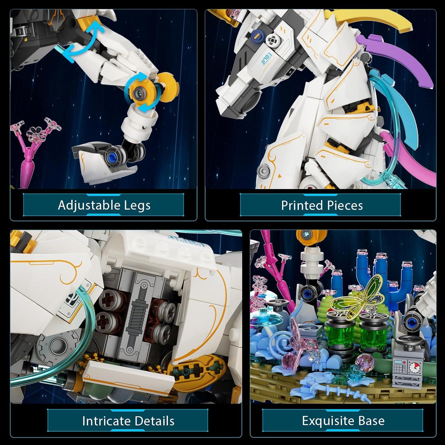 JMBricklayer Unicornio Arcoíris 1492 Piezas con Luz