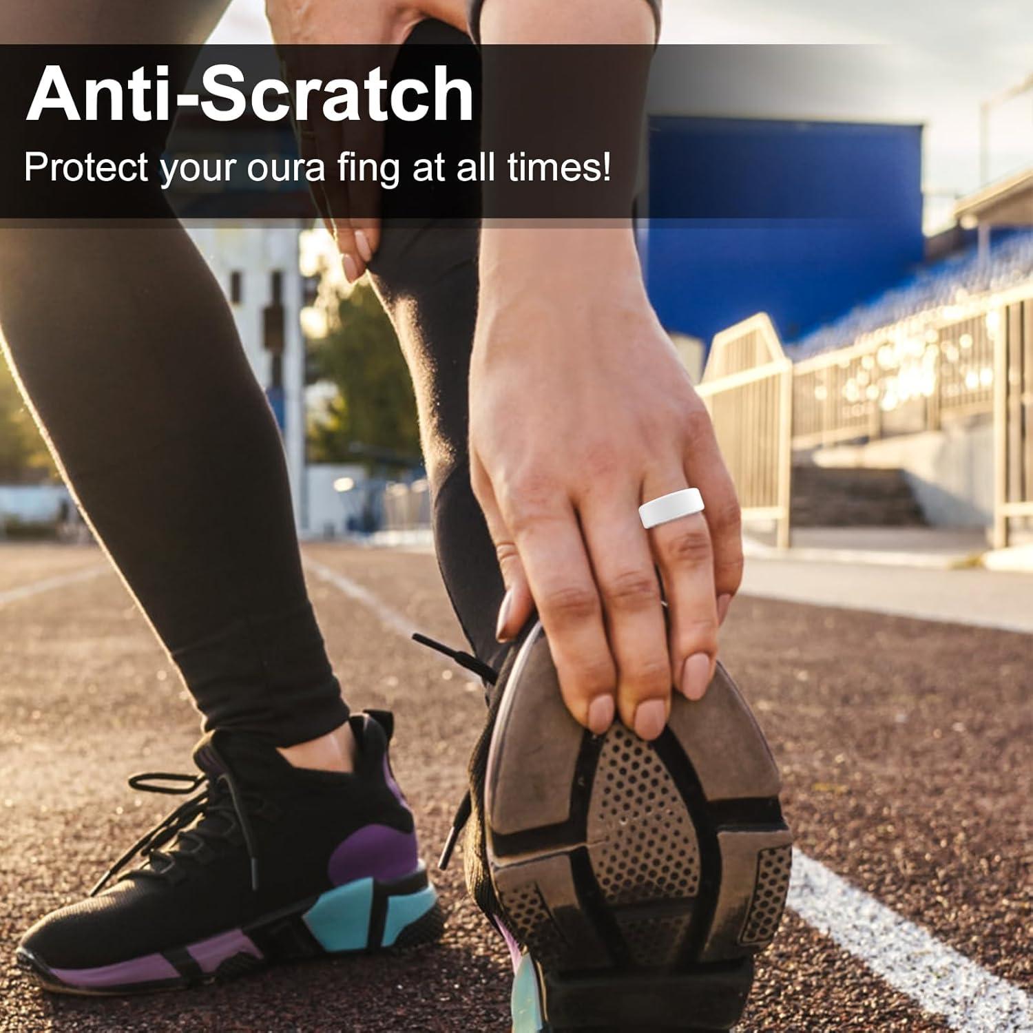 Funda de Silicona Elástica para Oura Ring Gen 3 - Negro S(6-10)