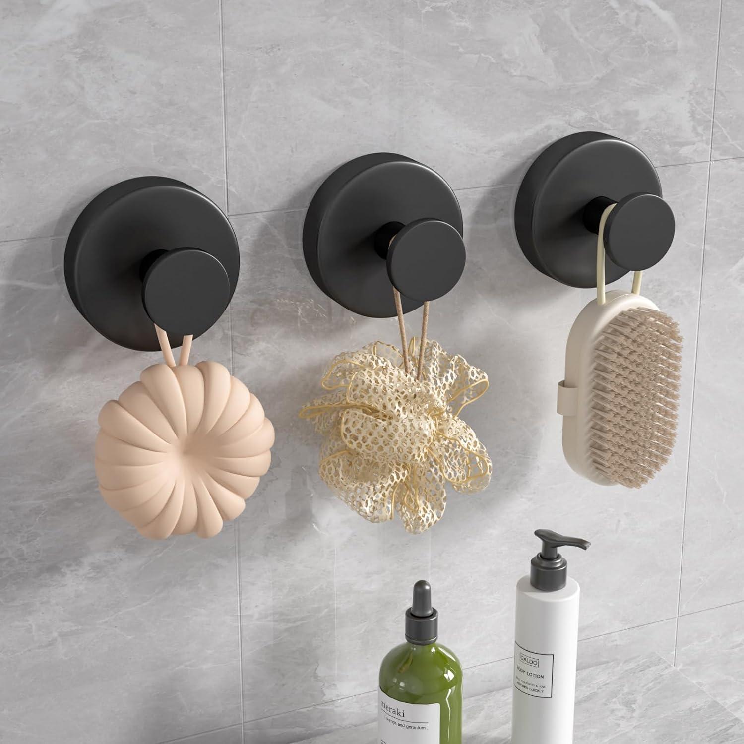 Ganchos de Ventosa CHIKESI para Ducha y Baño - Soporta 6.8 kg