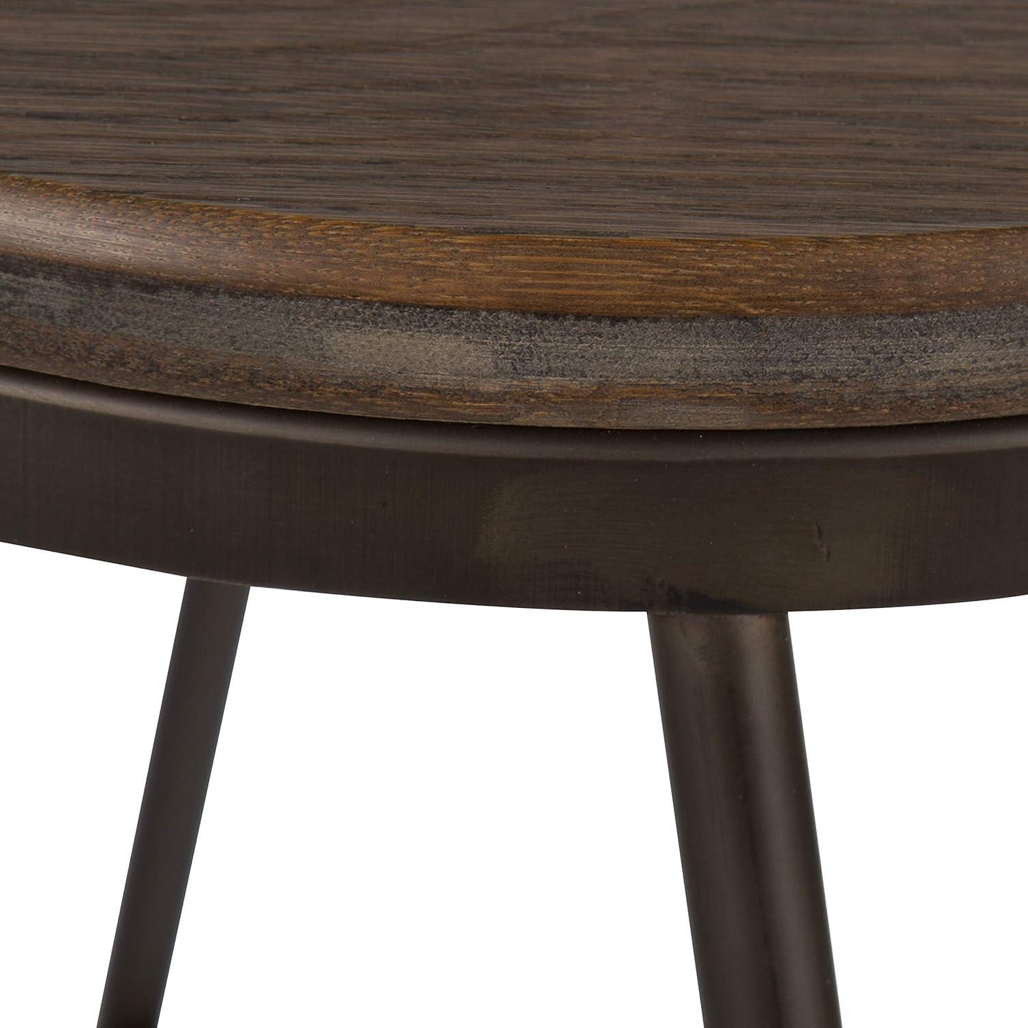 Taburetes de Bar Kate y Laurel Tully, Juego de 4, Gris, 61 cm