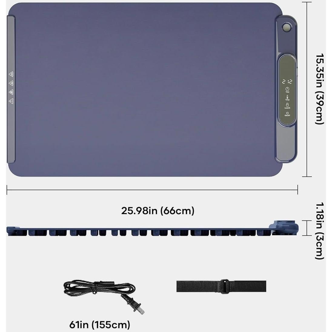 Alfombrilla Calentadora Eléctrica Viemon FWM-01B 300W Azul