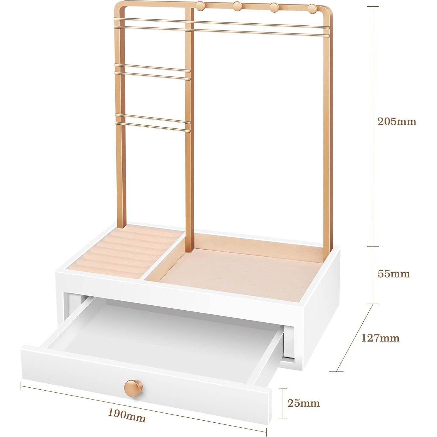 Soporte de Joyería Teamkio en Forma de Árbol con Caja Blanca