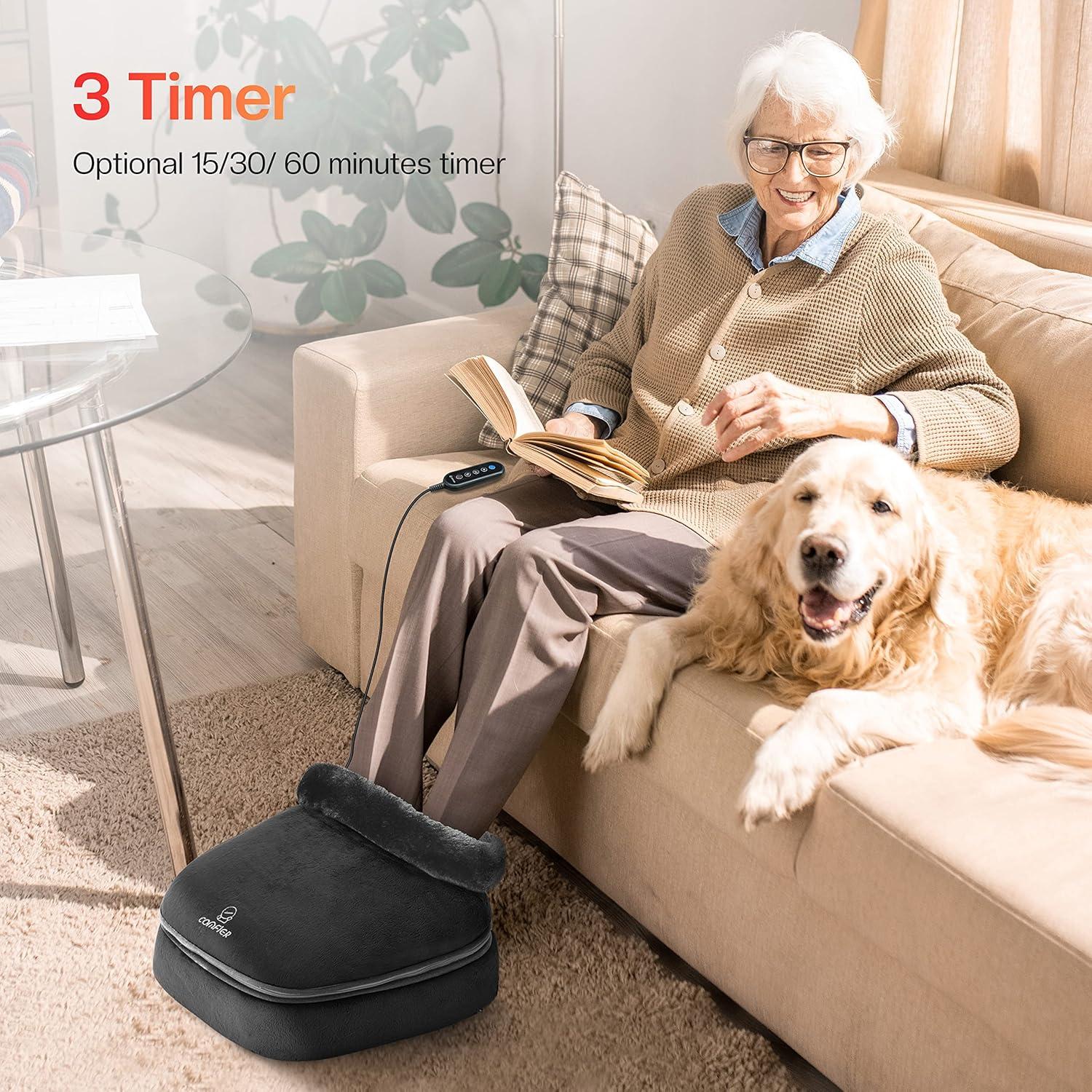 Masajeador de Pies Comfier CF-5202S con Calor 2-en-1