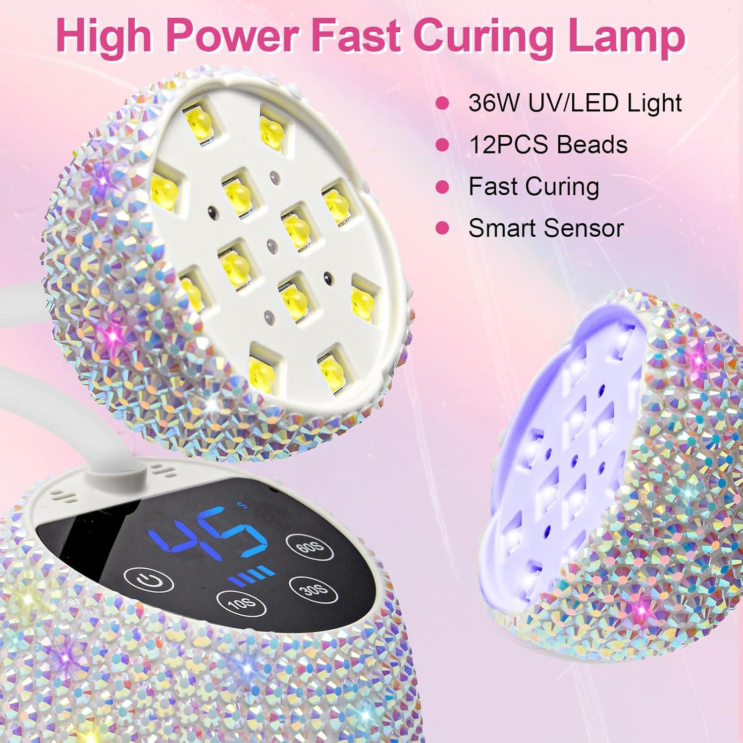 Lámpara de Uñas UV LED CGBE M2-UV 36W Inalámbrica 4 Modos