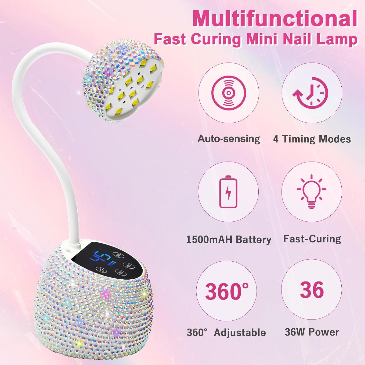 Lámpara de Uñas UV LED CGBE M2-UV 36W Inalámbrica 4 Modos