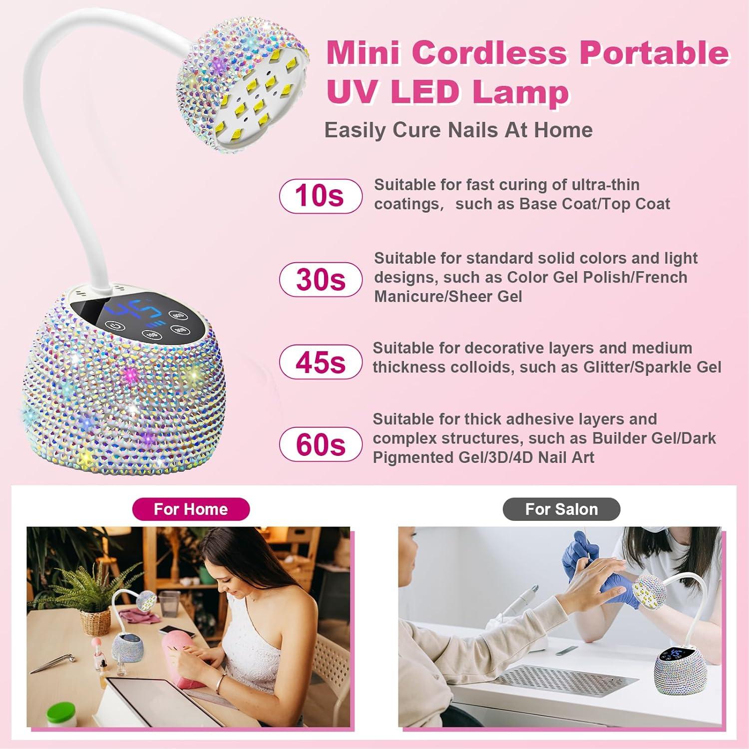 Lámpara de Uñas UV LED CGBE M2-UV 36W Inalámbrica 4 Modos