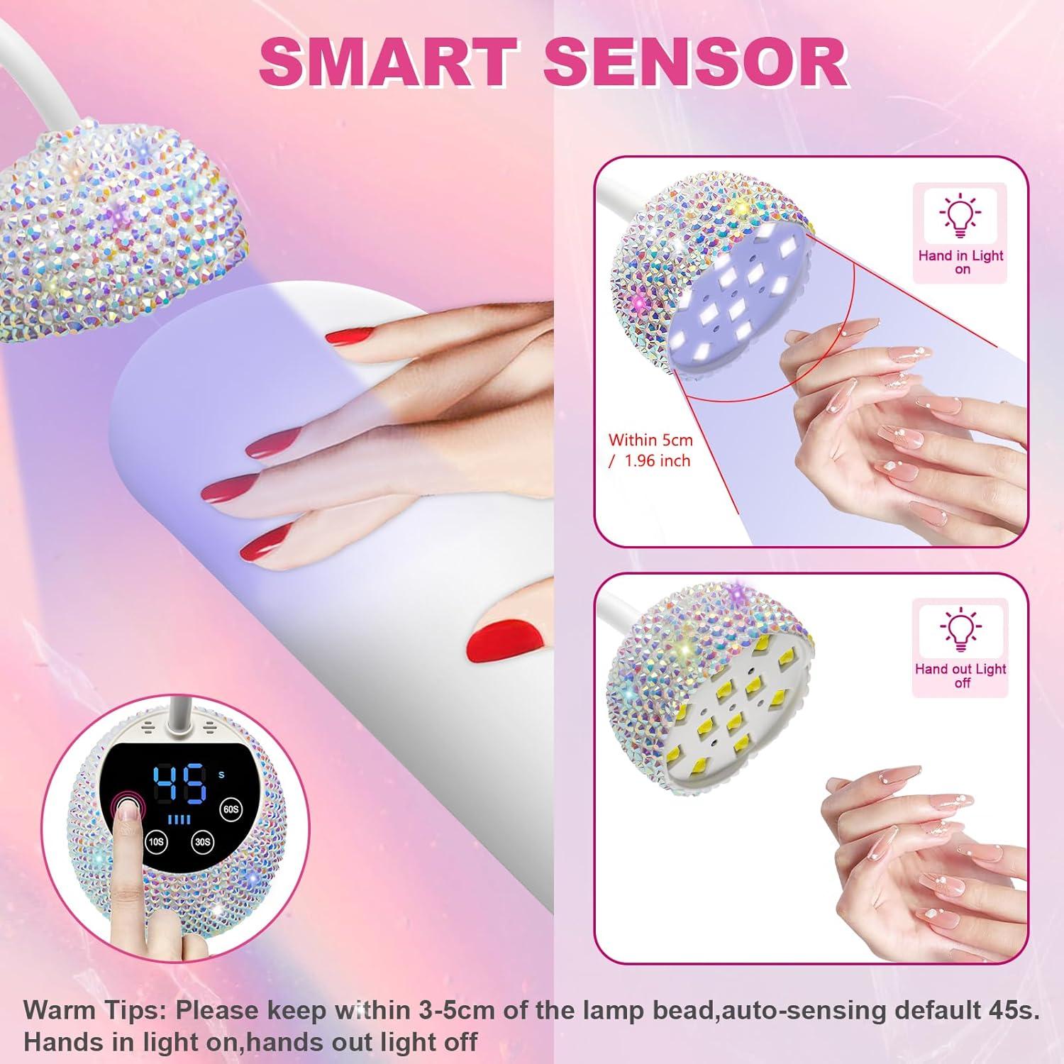 Lámpara de Uñas UV LED CGBE M2-UV 36W Inalámbrica 4 Modos