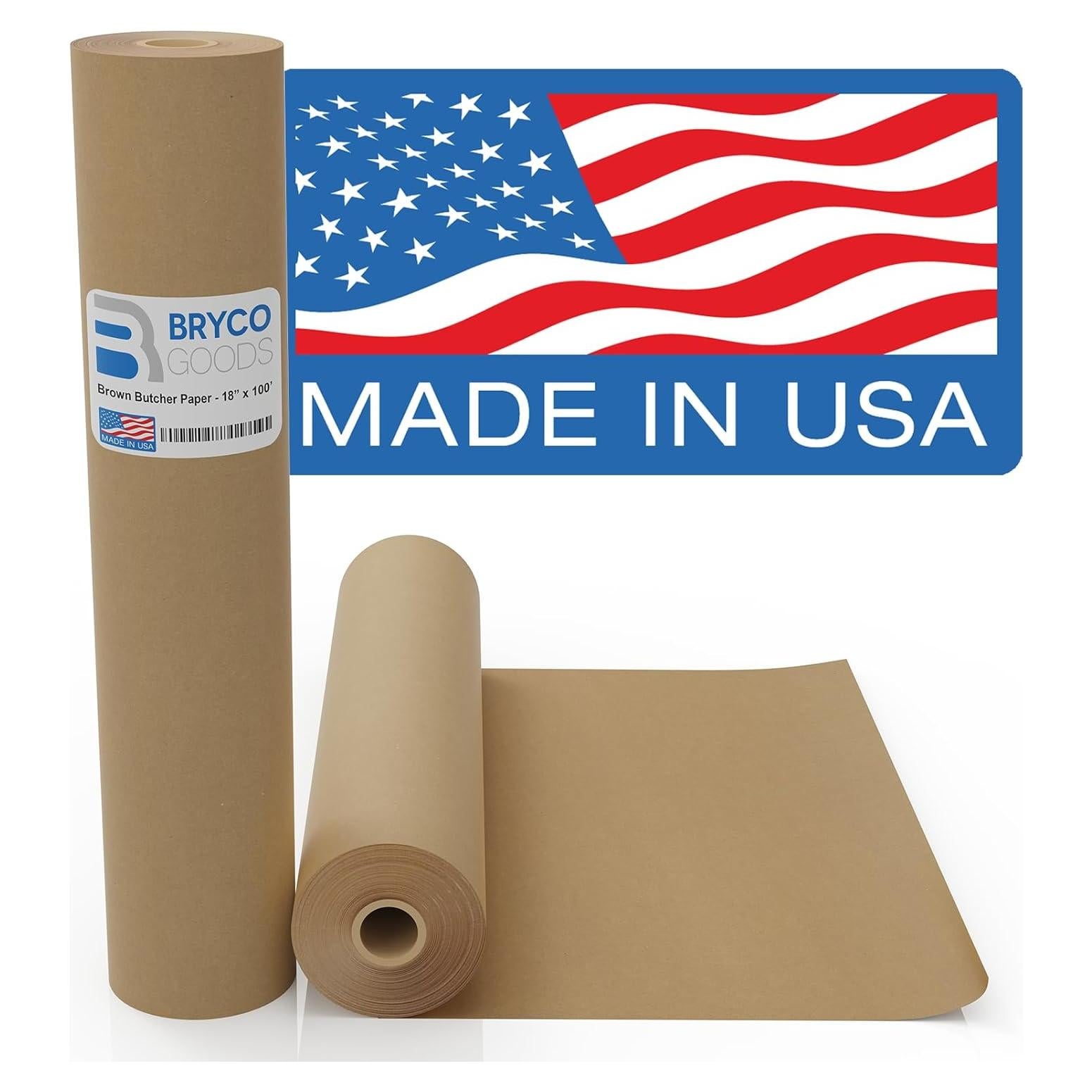 Papel Kraft Marrón Grado Alimenticio Bryco Goods 46x30cm