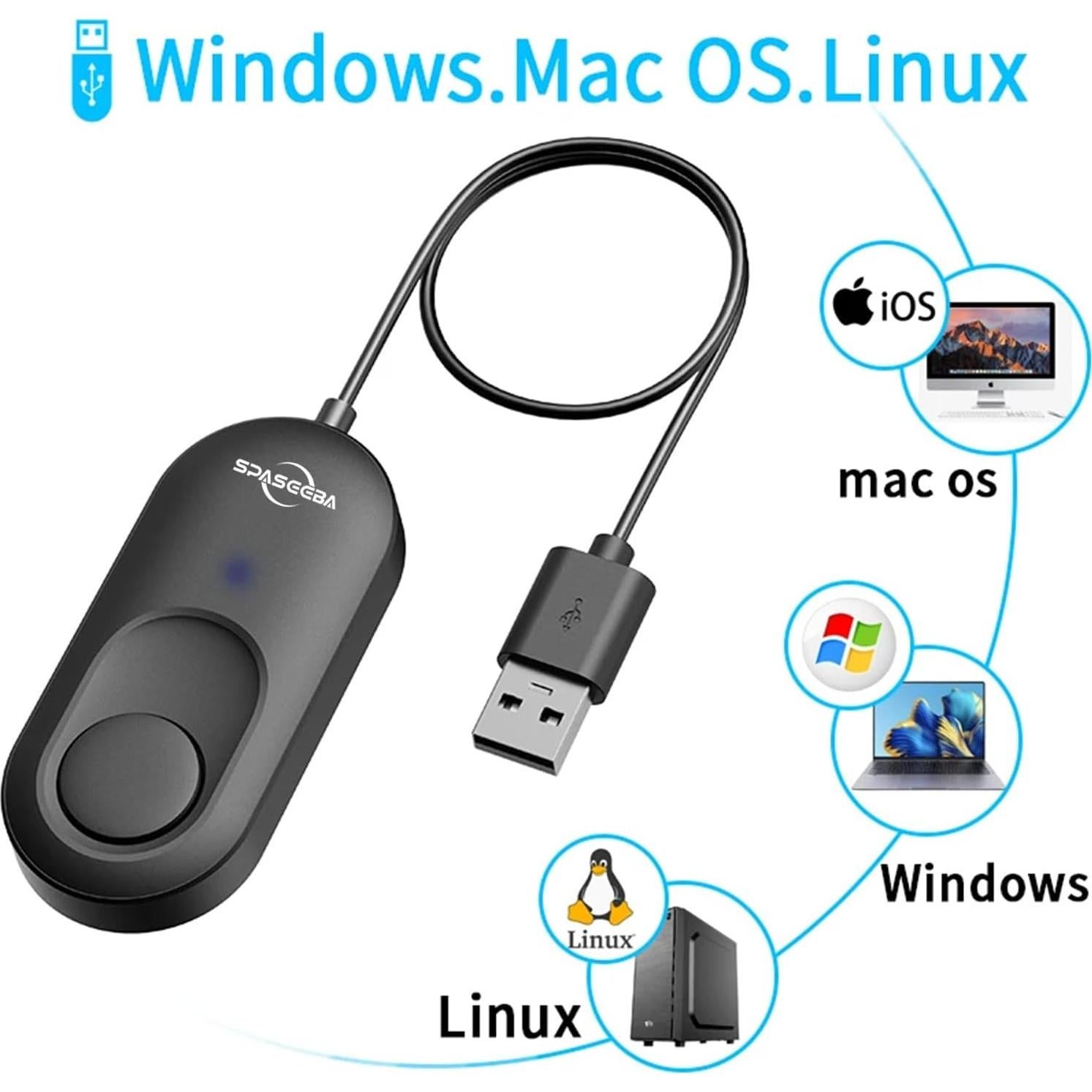 Mover de Ratón USB Automático Vostoktech Indetectable 3 Modos