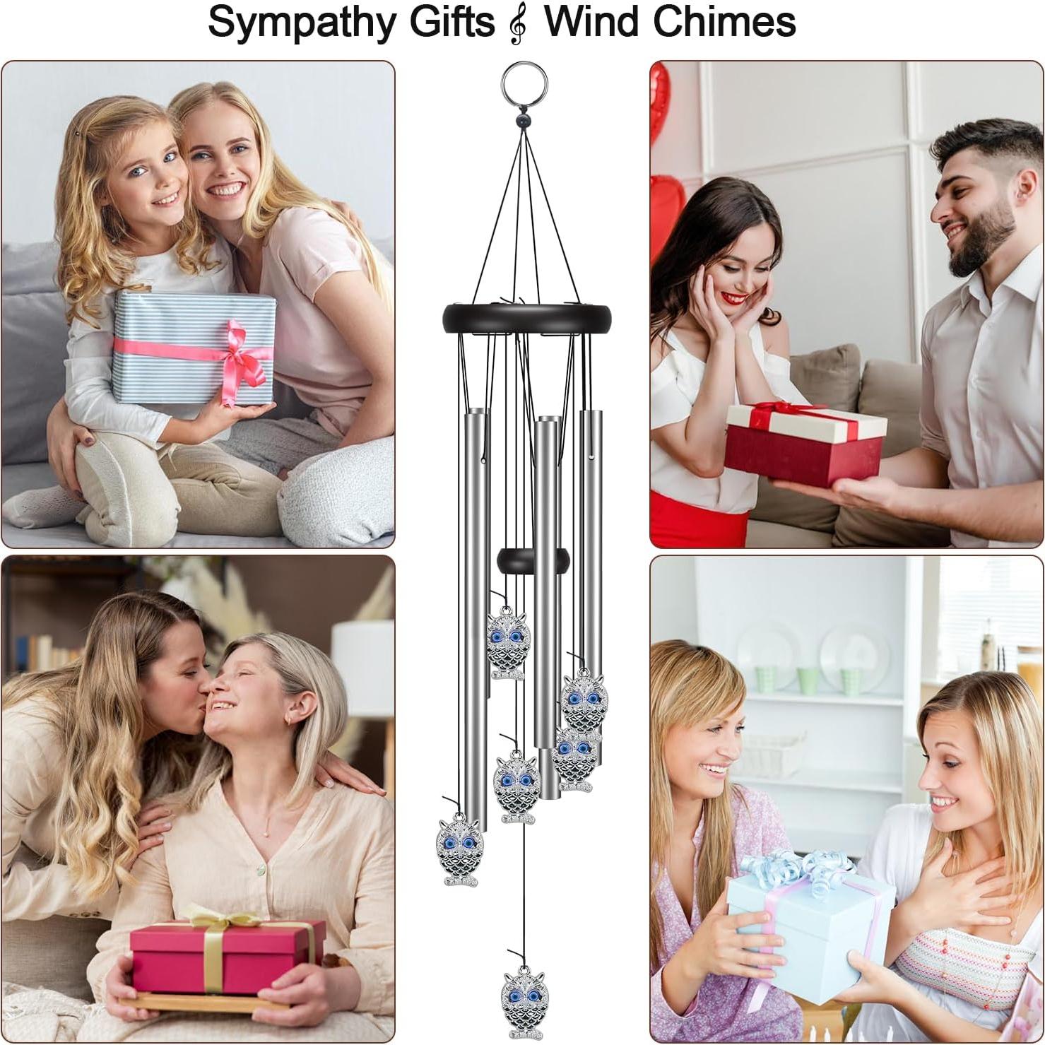 Campana de Viento Virekm Búho Ojo Maligno 64.8 cm