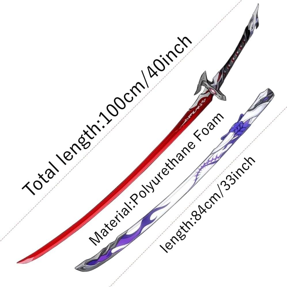Espada Acheron 100 cm con Funda - Arma de Cosplay