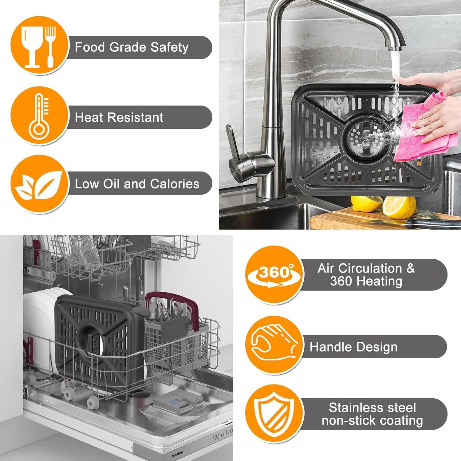 Sartén para Freír al Aire Ninja Foodi 10 QT Acero Inoxidable