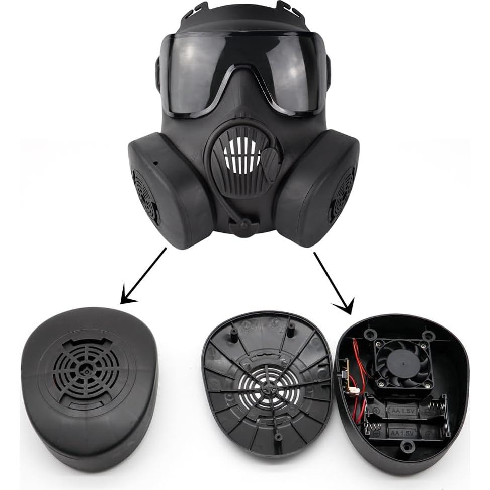 Máscara de Gas Táctica PuddingStation MM04-001 para Airsoft