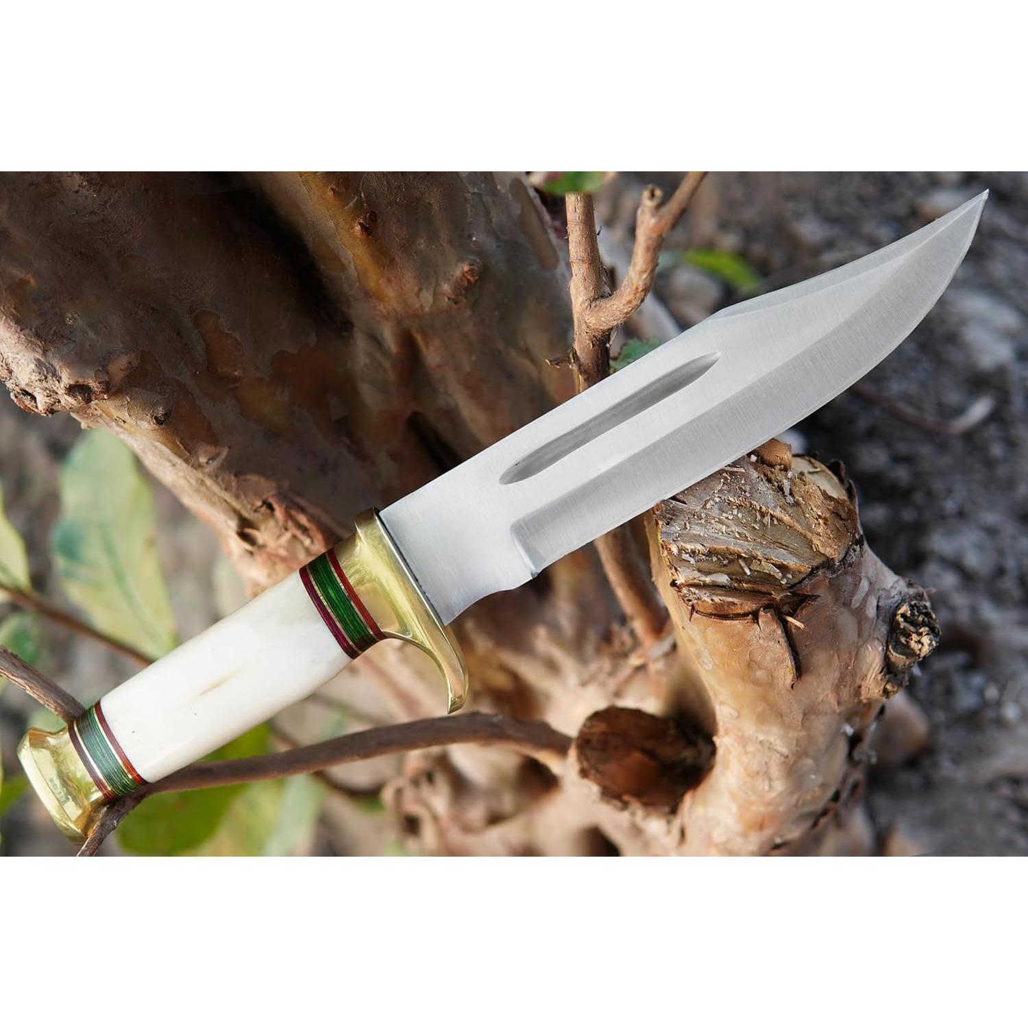 Cuchillo de Caza Poshland REG-225 Acero D2 31.75 cm Mango Hueso