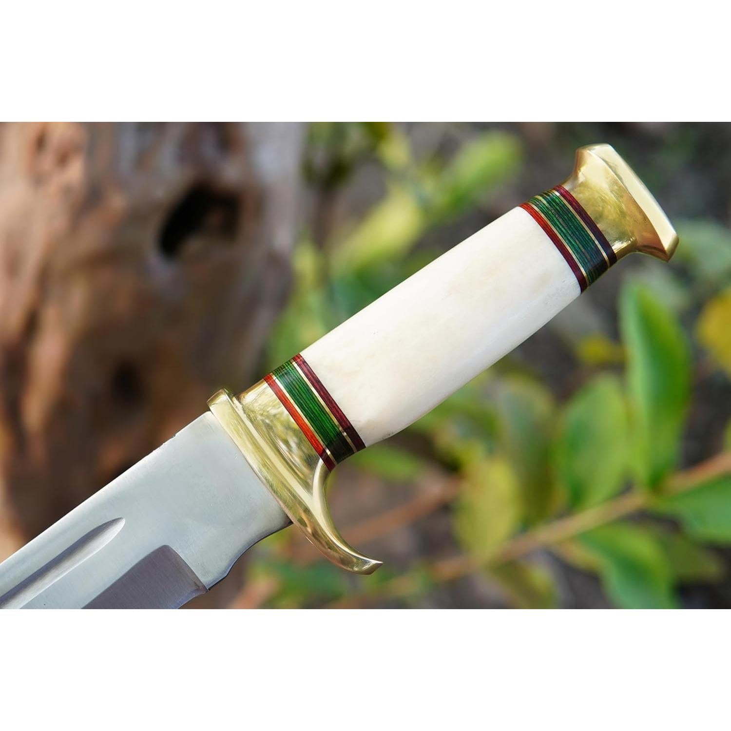 Cuchillo de Caza Poshland REG-225 Acero D2 31.75 cm Mango Hueso